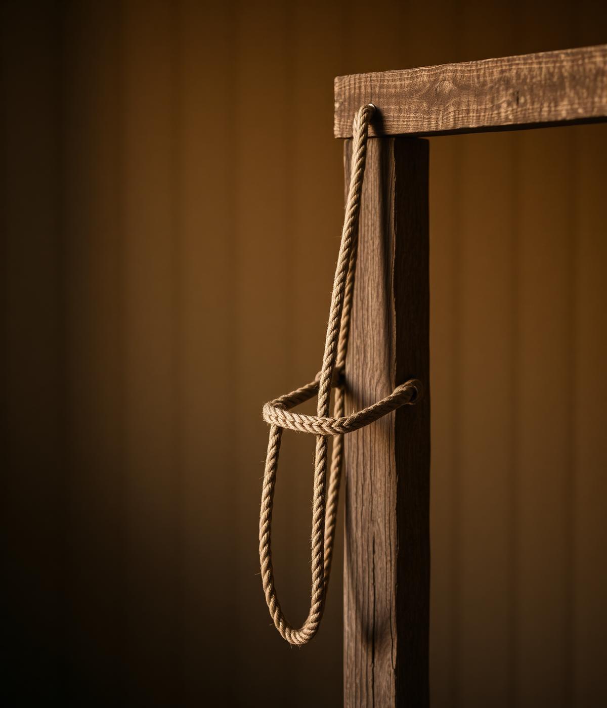 Rope halter on weathered wood